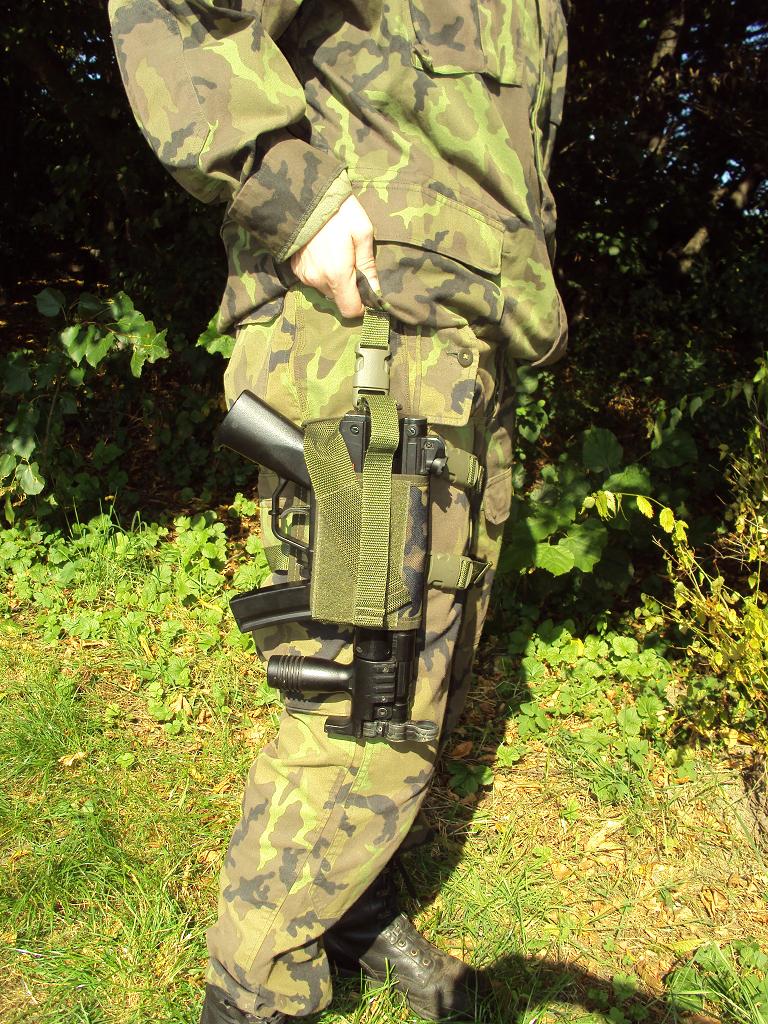 Pouzdro na MP5k stehenní zelené