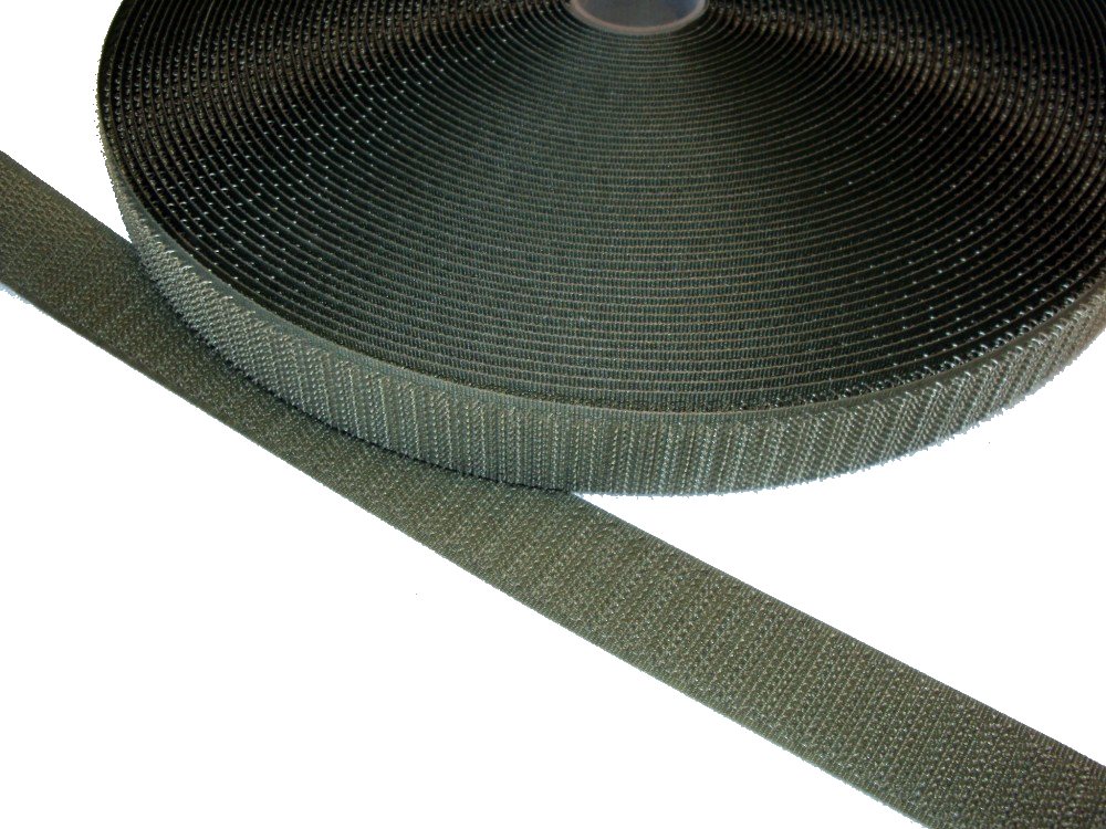 Suchý zip 25mm zelený háček