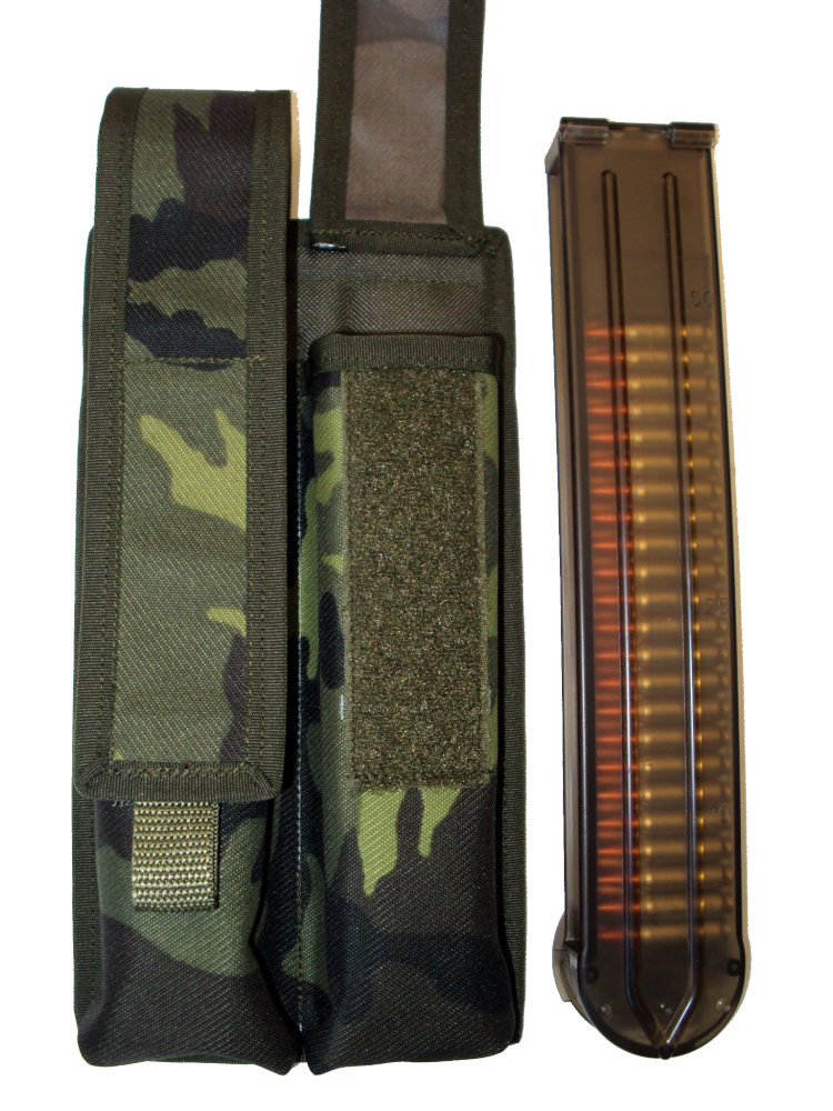 Sumka na 2 zásobníky P90 molle černá 