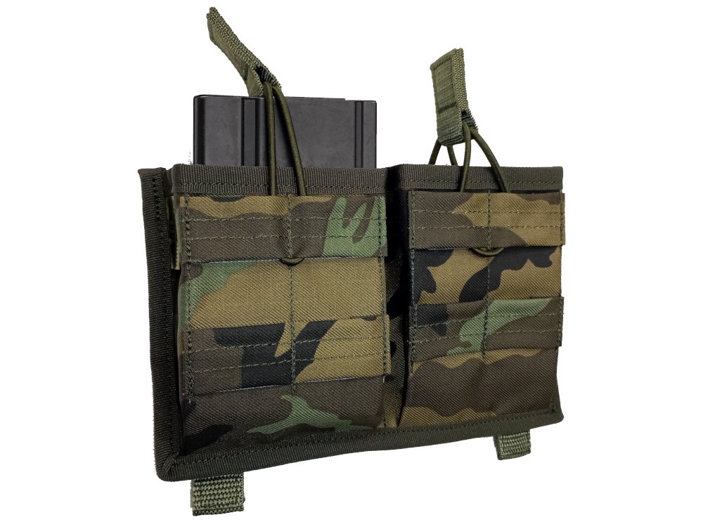 Otevřená dvoj sumka M14/SR25 molle - černá