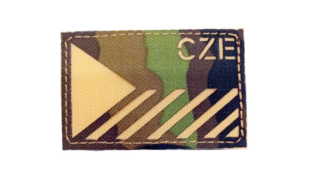 Nášivka Laser Cut - Česká vlajka 8x5cm (CZE) - vz.95/písková