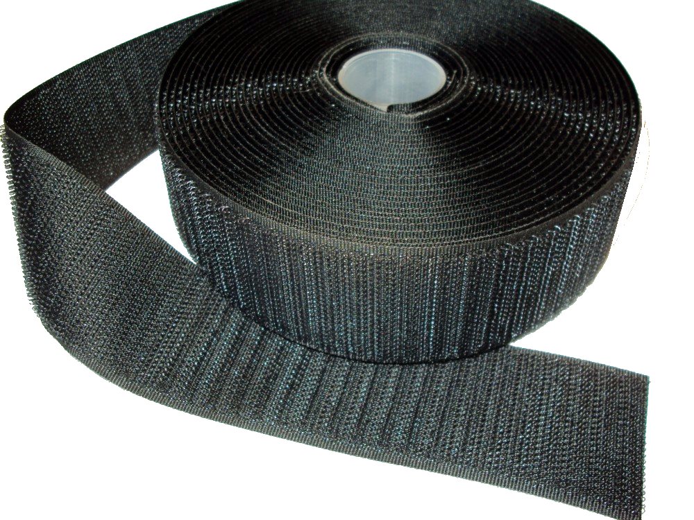 Suchý zip 38mm černý háček