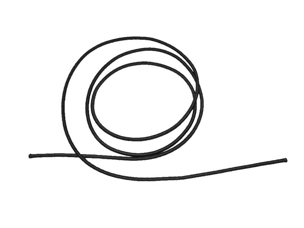 Guma kulatá 1m černá