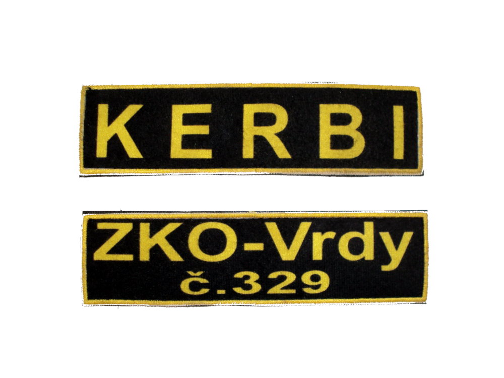 Jmenovka na postroj pro psa 4x16 cm 