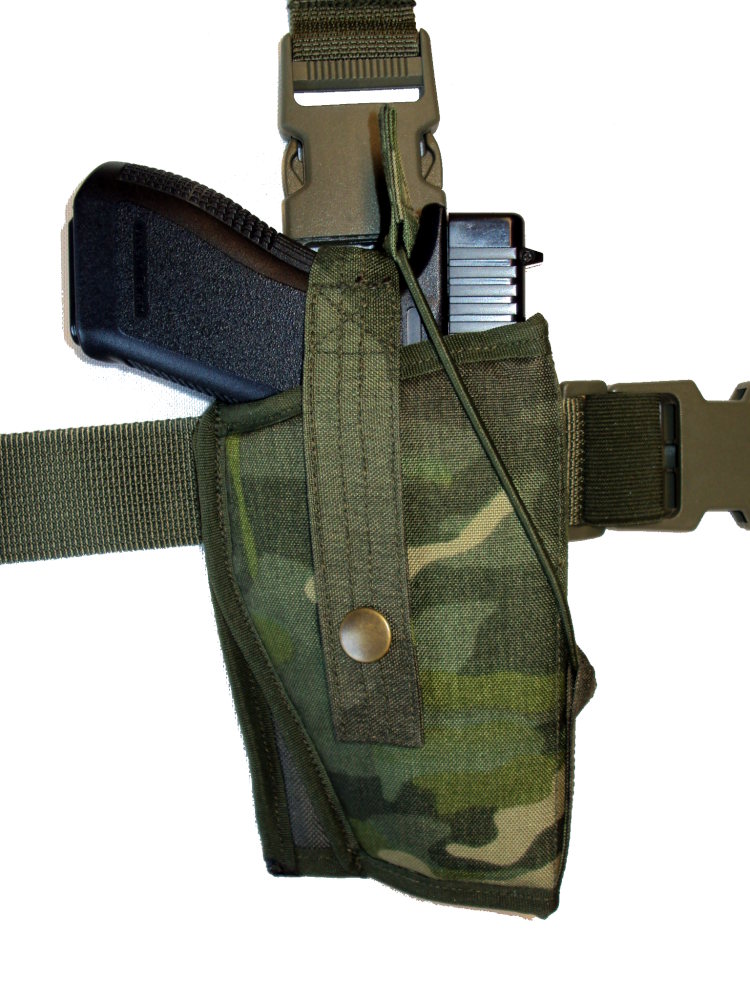 Pouzdro na pistoli s dvojím jištěním stehenní - Multicam Tropic Gen.2