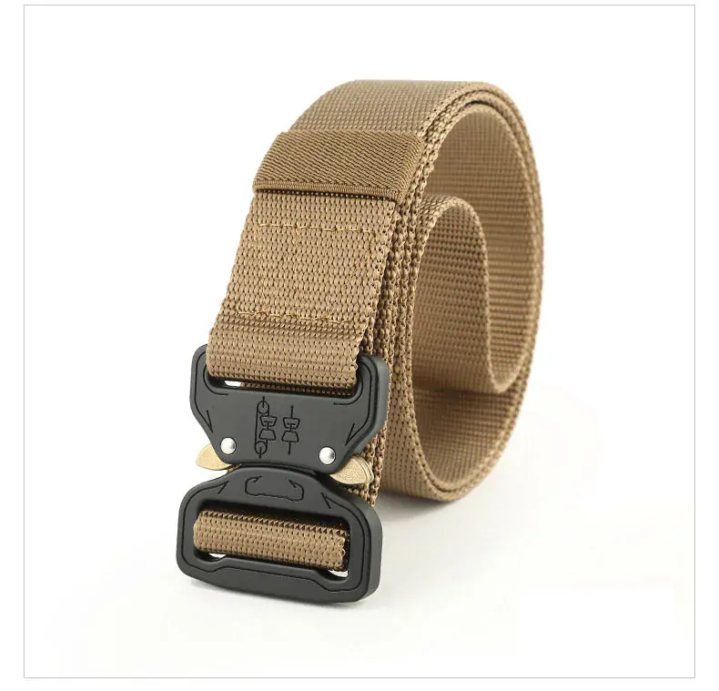 Kalhotový opasek 40mm s hliníkovou sponou - coyote brown