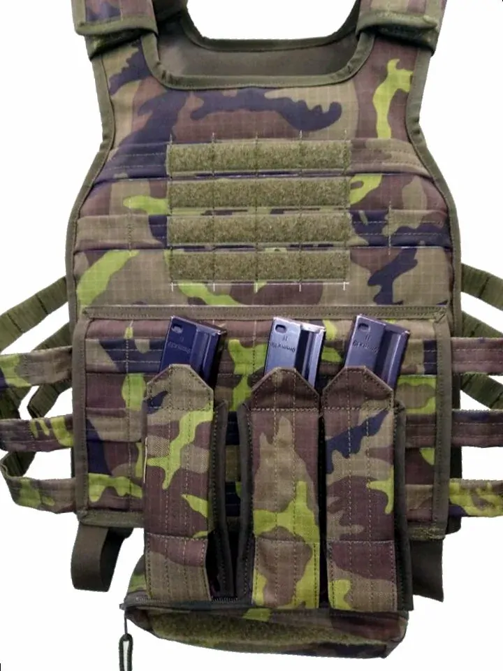 Samosvorná dvoj sumka EVO scorpion / MP5  molle - zelená