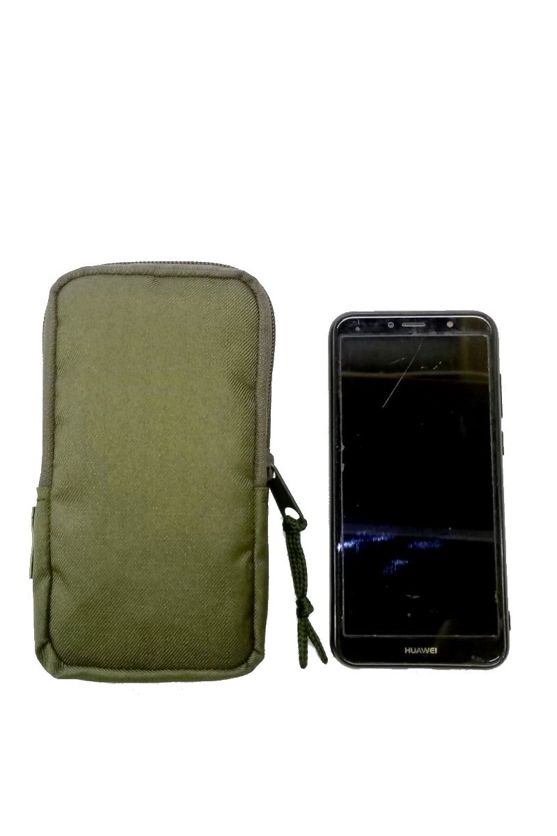 Pouzdro na telefon velké  - zelené olive