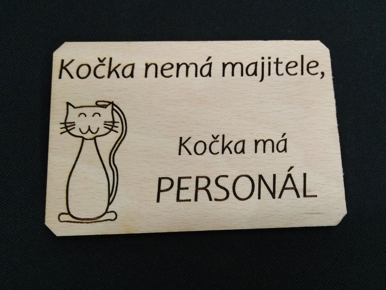 Dřevěná cedulka 10x15 cm (motiv na zakázku)