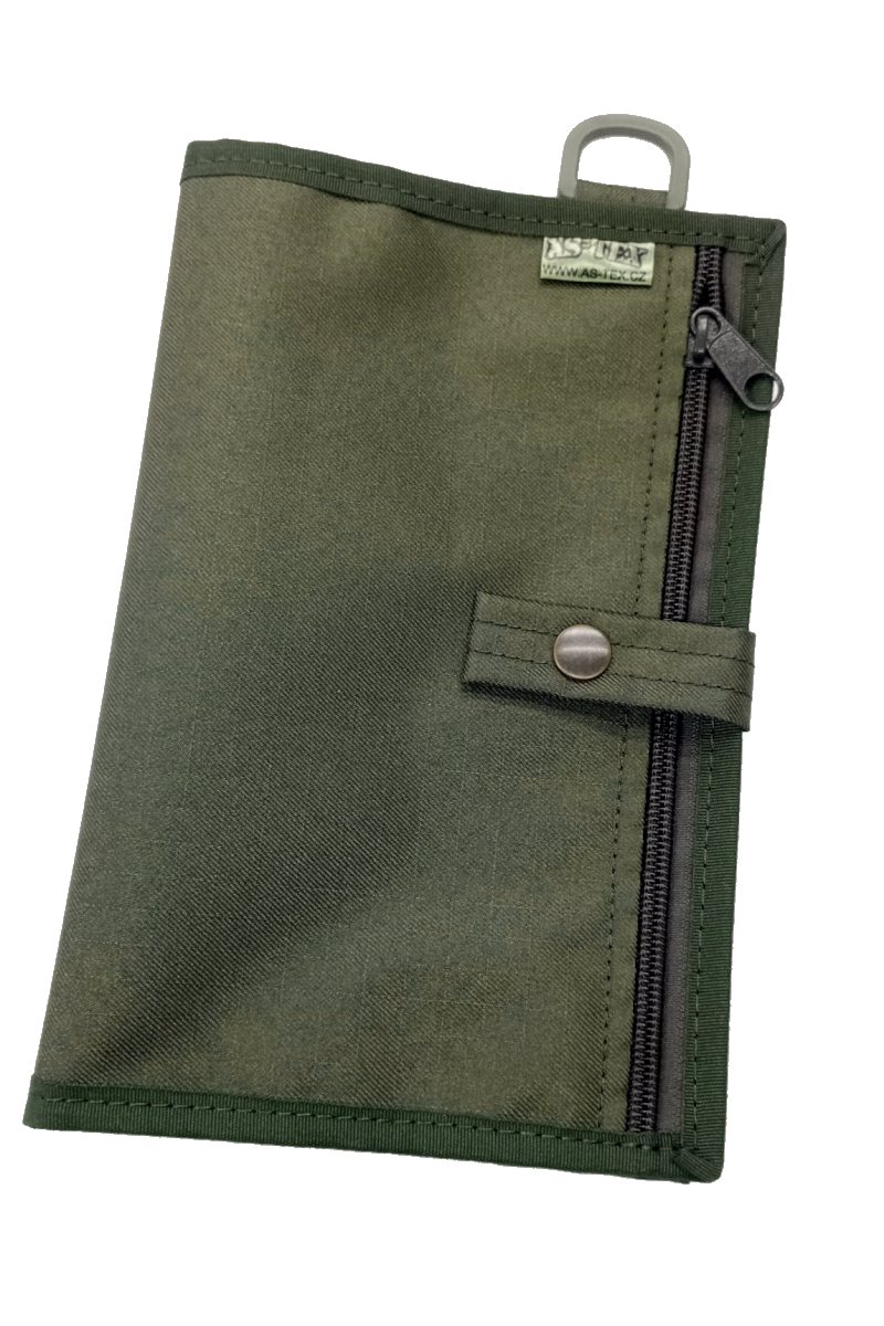 Obal na mapu A4 - zelený (olive) 