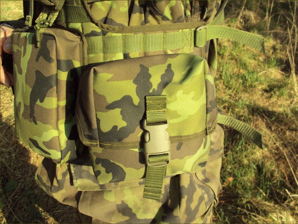 Velká kapsa zelená molle