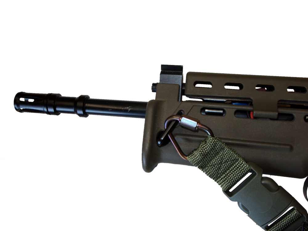 Popruh dvoubodový polstrovaný zelený - Gen.2