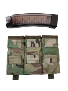 Fast kydex samosvorná troj sumka EVO 3 scorpion / MP5 / MP7 molle - Multicam