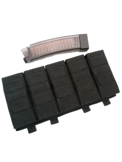 Fast kydex samosvorná 5ti sumka EVO 3 scorpion / MP5 / MP7 molle - černá
