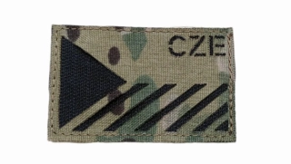 Nášivka Laser Cut - Česká vlajka 8x5cm (CZE)  - Multicam